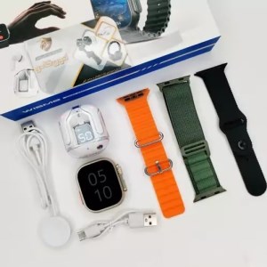 ساعت هوشمند مدل WISME-X26 به همراه ایرپاد شیشه ای و 5 بند جذاب