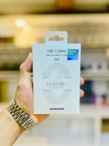 کابل اورجینال اصلیC- C توربو مدل S23 طول 1.8 متر سفید بدون گارانتی