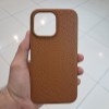 گارد چرم پوست ماریAPPLE COVER 14pro max
