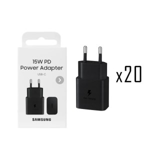 آداپتور (کلگی) شارژر SAMSUNG سامسونگ 15W درجه یک C-C کارتن 20عددی